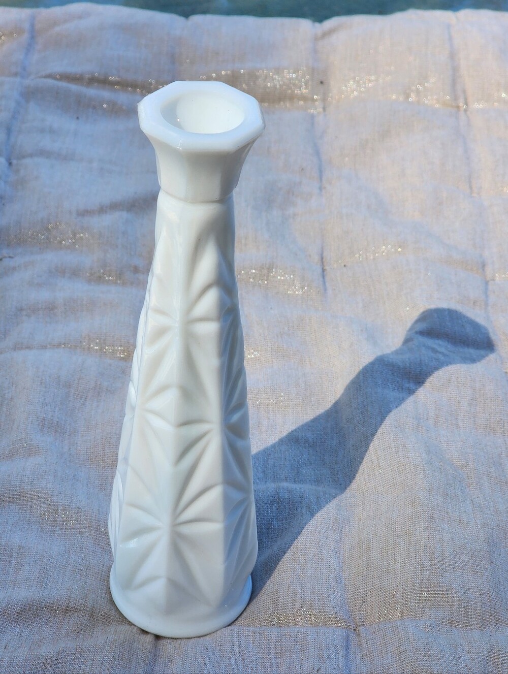 White Textured Ceramic Vase - Home Accents